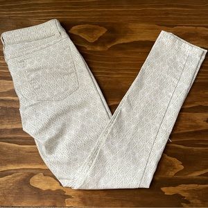 White Patterned Prana Kara Jeans